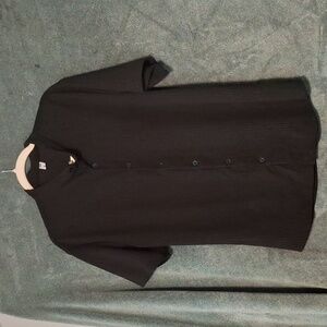 Men's Black Casual Button Down Shirt